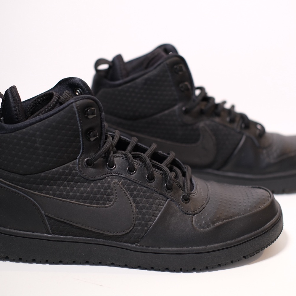 Nike Men's All-Black High-Top Sneakers